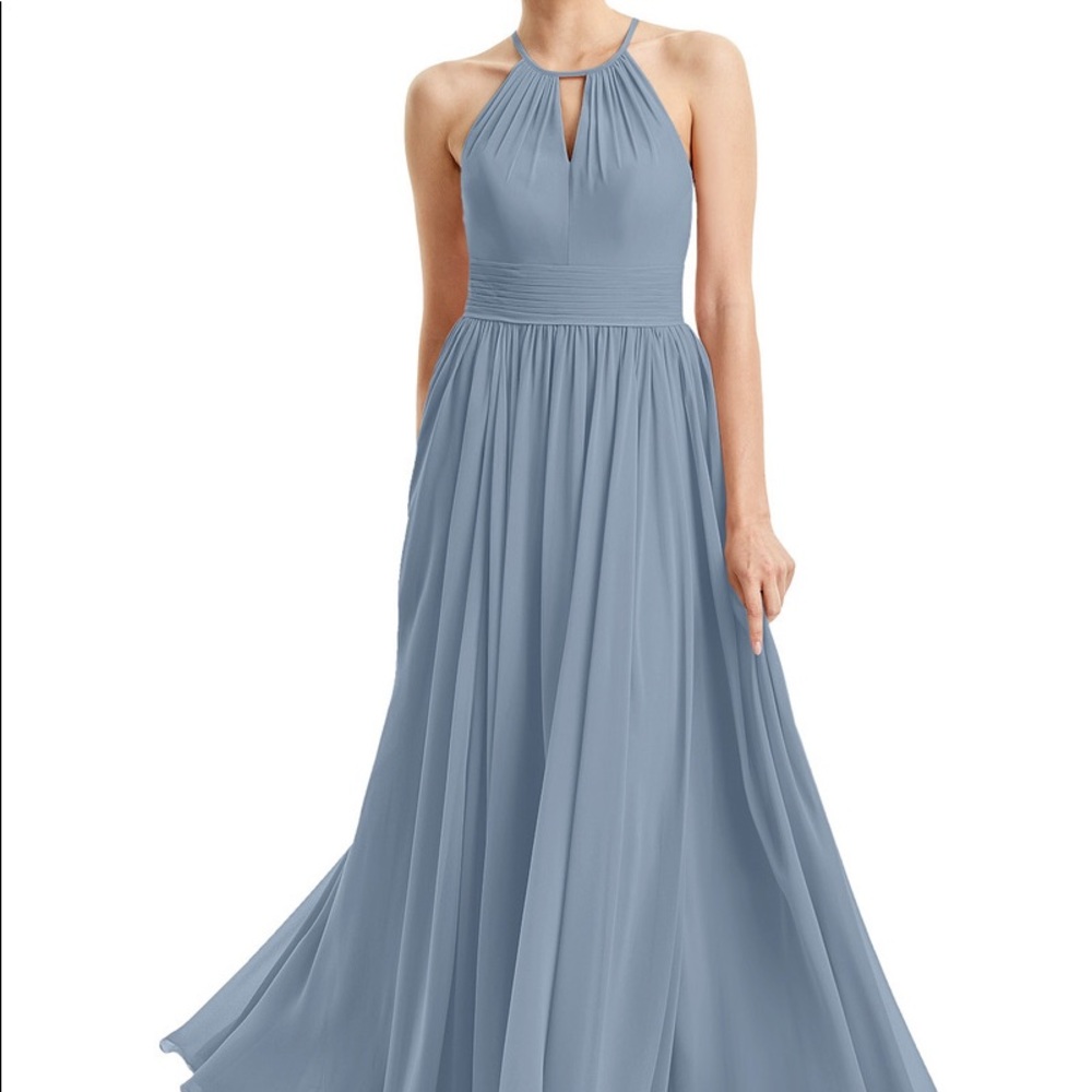 AZAZIE Cherish bridesmaid dress in Dusty Blue